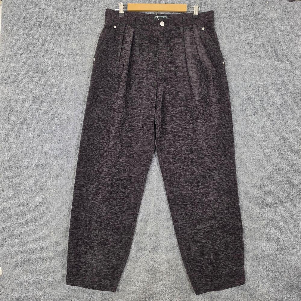 Kith Pants Mens Medium Chenille Brett Pleated Taper Trouser Kindling Knit Preppy